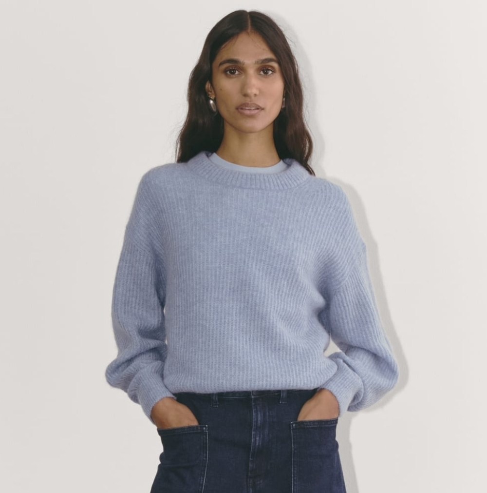 Everlane Alpaca Cocoon Crew neck Sweater Small